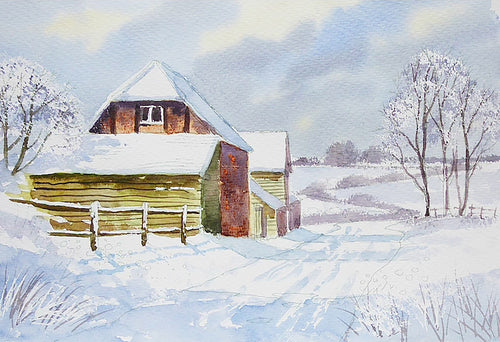 Winter Barn